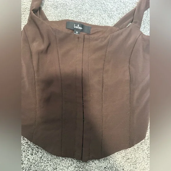 Lulu's Chocolate Brown Camisole Top - Picture 4 of 5